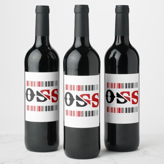 bottle label - oss bjj weinetikett (Flaschen)
