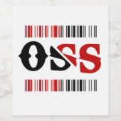 bottle label - oss bjj weinetikett (Einzelnes Label)