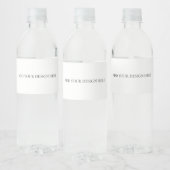 Bottle Label Wasserflaschenetikett (Flaschen)