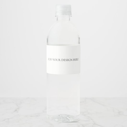 Bottle Label Wasserflaschenetikett (Vorderseite)