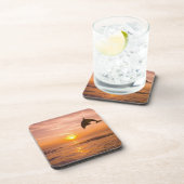 Bottlenose-Delphin, der 2 springt Untersetzer (Rechte Seite)