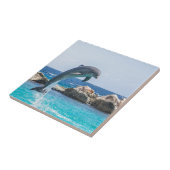 Bottlenose-Delphin Fliese (Seite)