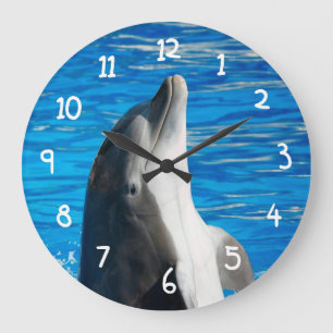 Bottlenose-Delphin Große Wanduhr
