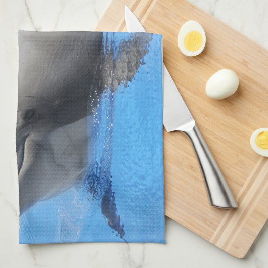 Bottlenose-Delphin Handtuch (Viertel Falte)