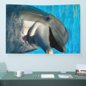 Bottlenose Delphin Head Banner (Messe)