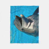 Bottlenose Delphin Head Fleece Blanket (Vorderseite)