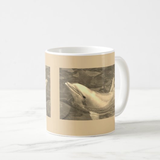 Bottlenose-Delphin Kaffeetasse (VorderseiteRechts)