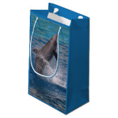 Bottlenose-Delphin Kleine Geschenktüte (Rückseite Schrägansicht)
