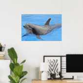Bottlenose-Delphin Poster (Heimbüro)