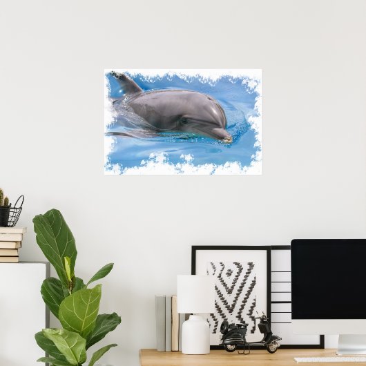 Bottlenose-Delphin Poster (Heimbüro)