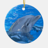 Bottlenose-Delphin-Verzierung Keramikornament (Vorne)