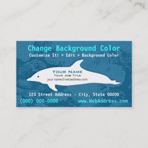Bottlenose-Delphin-Visitenkarte Visitenkarte