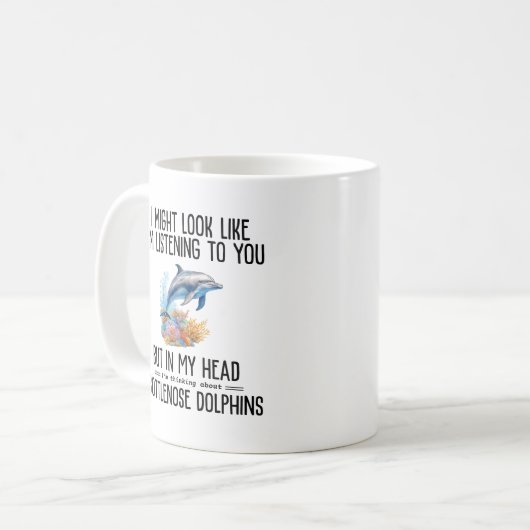 Bottlenose Delphine Kaffeetasse (Vorderseite Links)