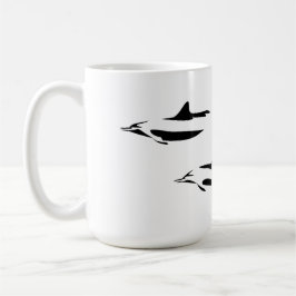Bottlenose Delphine (Ocean Silhouetten Collection) Kaffeetasse