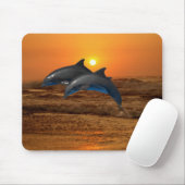 Bottlenose Dolphin bei Sonnenuntergang Mousepad (Mit Mouse)