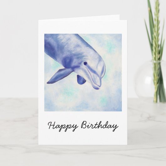 Bottlenose Dolphin BIrthday Card Karte (Vorderseite)