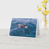 Bottlenose Dolphin Grußkarte Karte (Gelbe Blume)