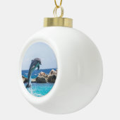 Bottlenose Dolphin Keramik Kugel-Ornament (Rechts)