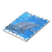 Bottlenose Dolphin Notepad Notizblock (Rotiert)