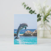 Bottlenose Dolphin Postkarte (Stehend Vorderseite)