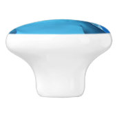 Bottlenose Dolphin sieht Kamera unter Wasser Keramikknauf (Seitenansicht)