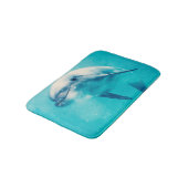 Bottlenosed Delphin Unterwasser Badematte (Schrägansicht)