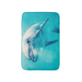 Bottlenosed Delphin Unterwasser Badematte (Vorderseite Vertikal)