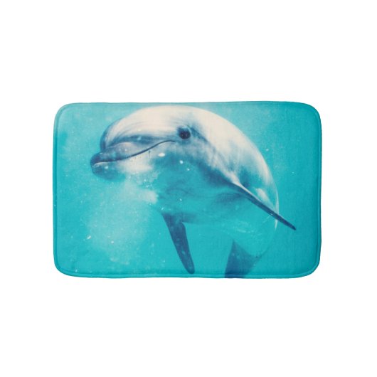 Bottlenosed Delphin Unterwasser Badematte (Vorderseite)