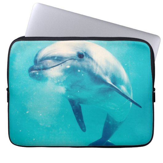 Bottlenosed Delphin Unterwasser Laptopschutzhülle (Vorderseite)