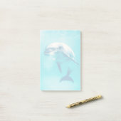 Bottlenosed Delphin Unterwasser Post-it Klebezettel (Auf Schreibtisch)