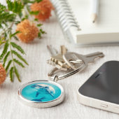 Bottlenosed Delphin Unterwasser Schlüsselanhänger (Seite)