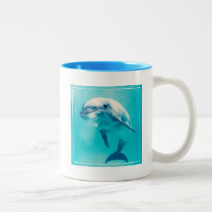 Bottlenosed Delphin Unterwasser Zweifarbige Tasse