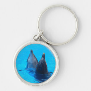 Bottlenosedelphin-Fischmarineozean unter Wasser Schlüsselanhänger