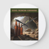 Bottles Beside A Cave Große Wanduhr (Vorderseite)