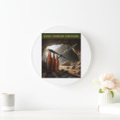 Bottles Beside A Cave Große Wanduhr (Zuhause)