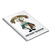 Botto Ancient Wisdom Wizard Magic Potion Owl Retro Notizblock (Rechte Seite)