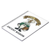 Botto Ancient Wisdom Wizard Magic Potion Owl Retro Notizblock (Linke Seite)