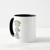 Botto Born Lucky Zaubertrank Retro-Cartoon-Maskott Tasse (Vorderseite Links)
