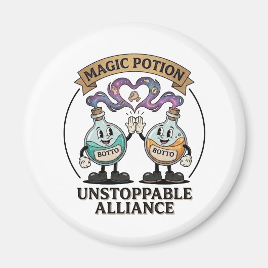 Botto Brand Unstoppable Alliance Retro Magic Potio Magnet (Vorne)