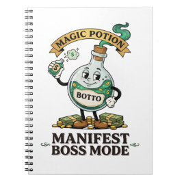 Botto Manifest Boss Modus Retro 1930er Jahre Carto Notizblock