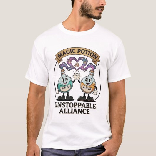 Botto Marke Unstoppable Alliance Retro Magic Potio T-Shirt (Vorderseite)