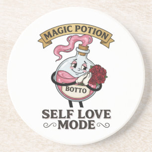 Botto Selbstliebe-Modus Vintage-Zaubertrank A Getränkeuntersetzer