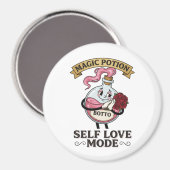 Botto Selbstliebe-Modus Vintage-Zaubertrank A Magnet (Vorderseite/Rückseite)