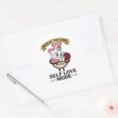 Botto Selbstliebe-Modus Vintage-Zaubertrank A Runder Aufkleber (Umschlag)