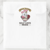 Botto Selbstliebe-Modus Vintage-Zaubertrank A Runder Aufkleber (Tasche)