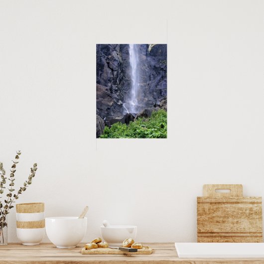 Bottom Bridalveil Falls, Yosemite, CA Poster (Küche)