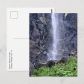 Bottom Bridalveil Falls, Yosemite, CA Postkarte (Vorne/Hinten)