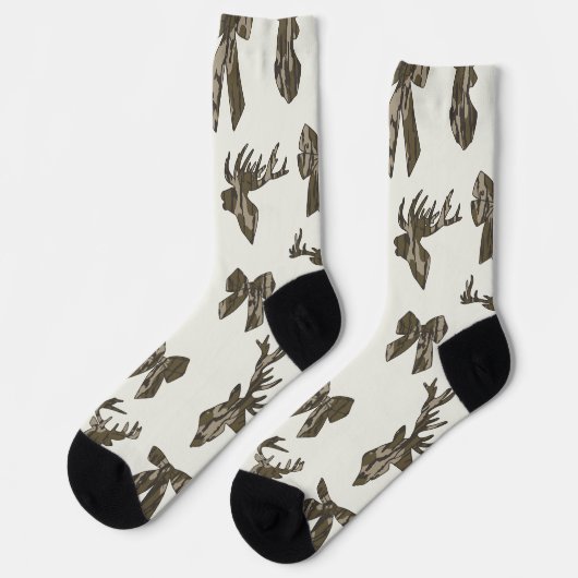 Bottom Lands Camo Coquette Bow for Women Deer Hunt Socken (Linkes Detail)