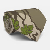 Bottom Lands Camo-Eichenblattmuster Krawatte (Gerollt)