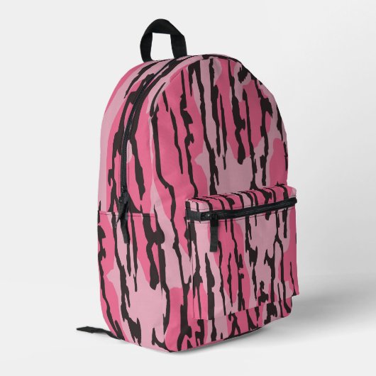 Bottom Lands camo pink Bottom Lands Camo girls Bedruckter Rucksack (Rückseitige Ecke links)